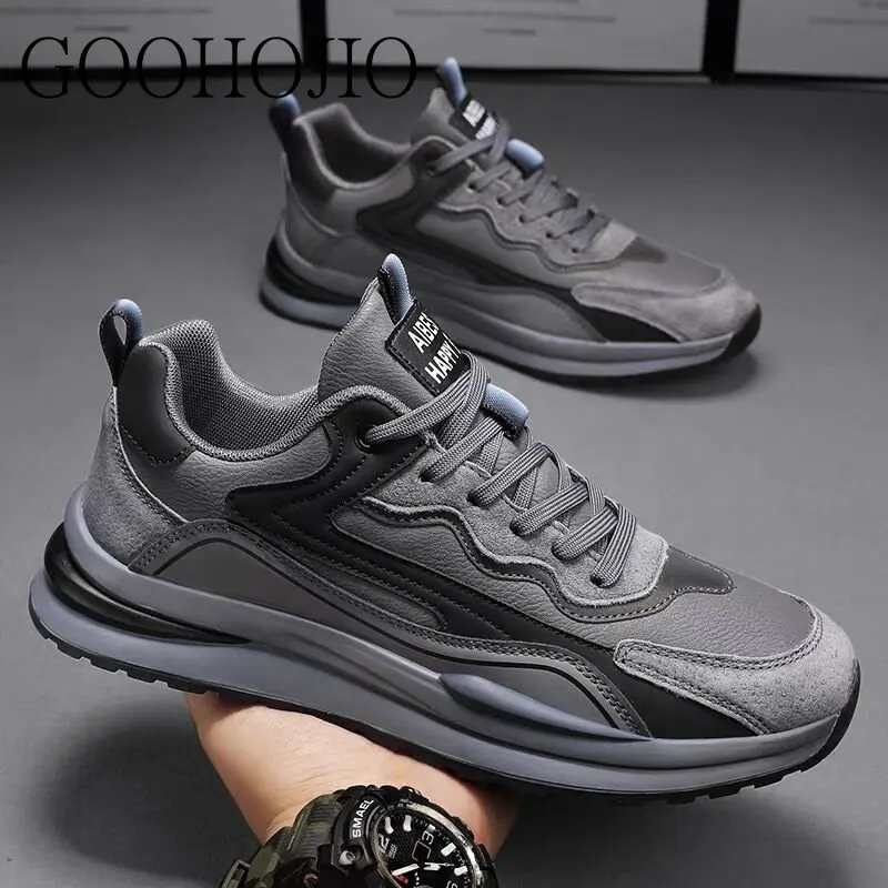 

Новинка, мужская повседневная обувь, мужские кроссовки для бега на открытом воздухе, треккинга, дышащая обувь на шнуровке, Мужская Удобная мягкая и износостойкая обувь