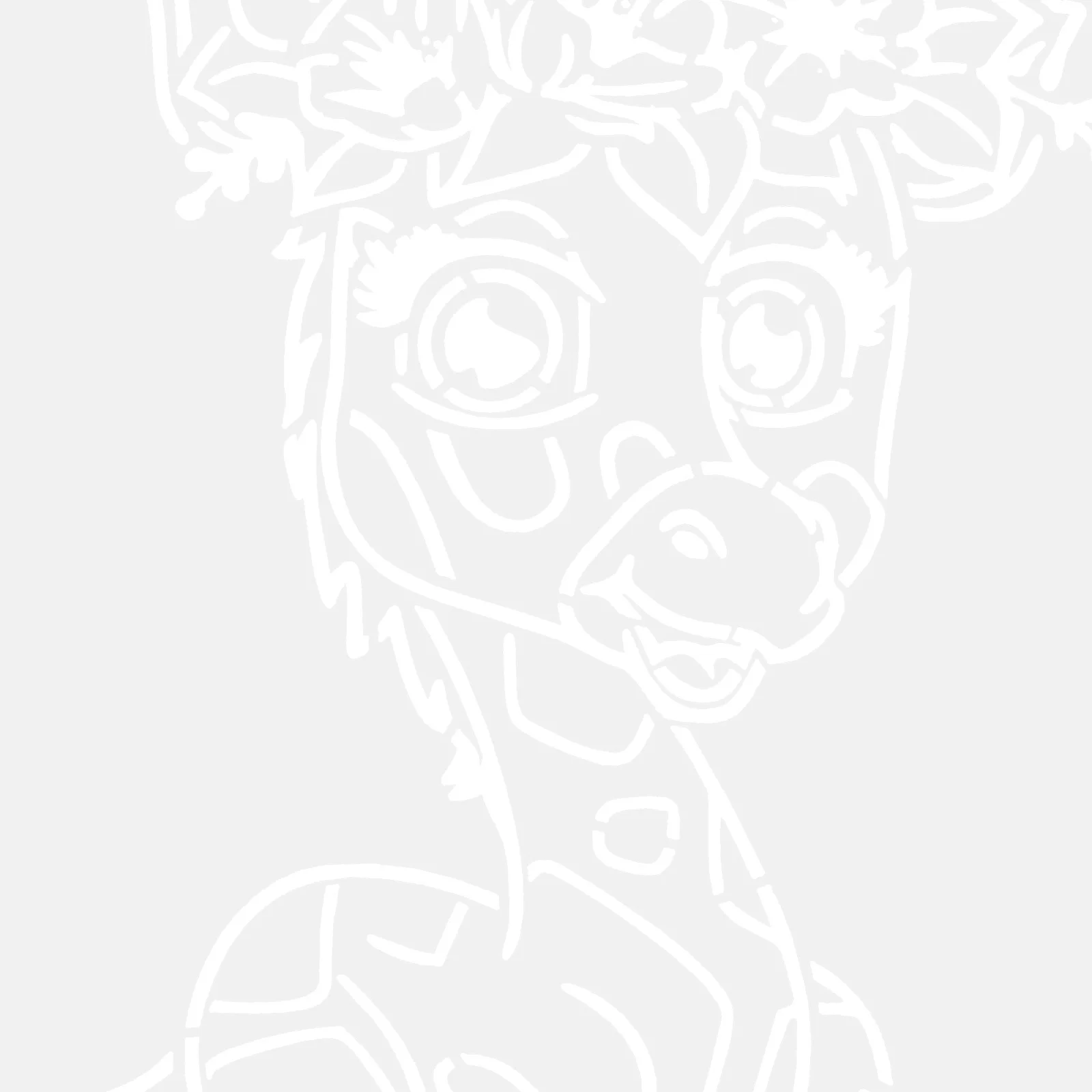 Рисунок 6 - шаблоны для Граффити животных Цветочные