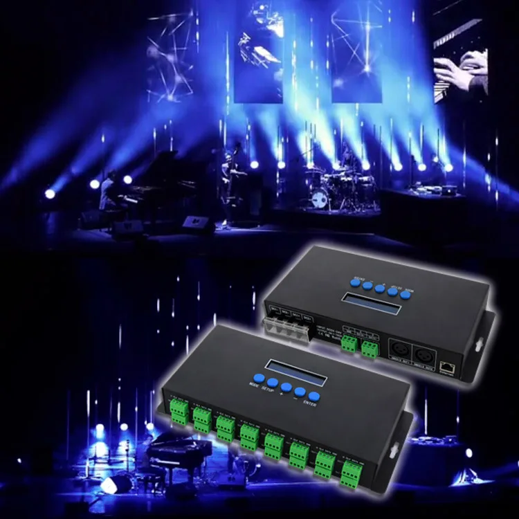 BC-216-V2 DC5V-24V ArtNet/sACN(E1.31) to SPI/DMX ȼ LED  Ʈѷ,  16 Ʈ