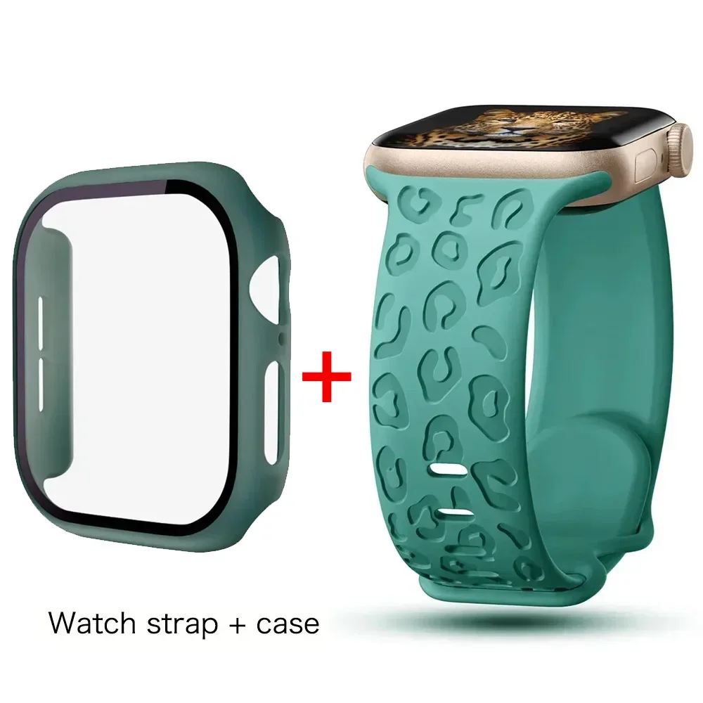 Premium Glass Case Screen Protector for Apple Watch - Durable Protective Cover