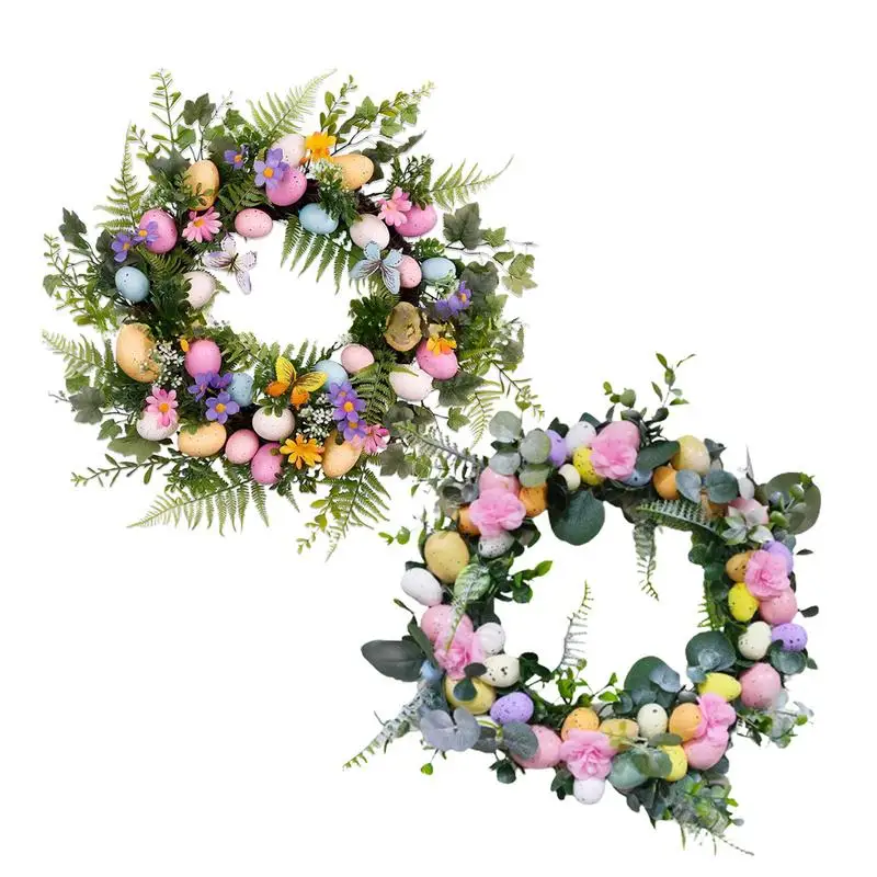 

Easter Wall Wreath Simulated Wreath Home Decoration Decorative Wreath Garland For Wall Garlands Indoor Door Window Wall Hanging