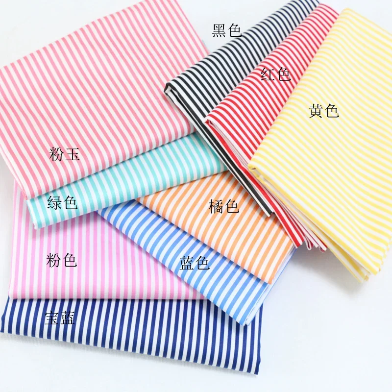 160x50cm Pure cotton fabric, fruit colored striped printed fabric, twill fabric, handmade DIY fabric, bed sheets sewing cloth 4