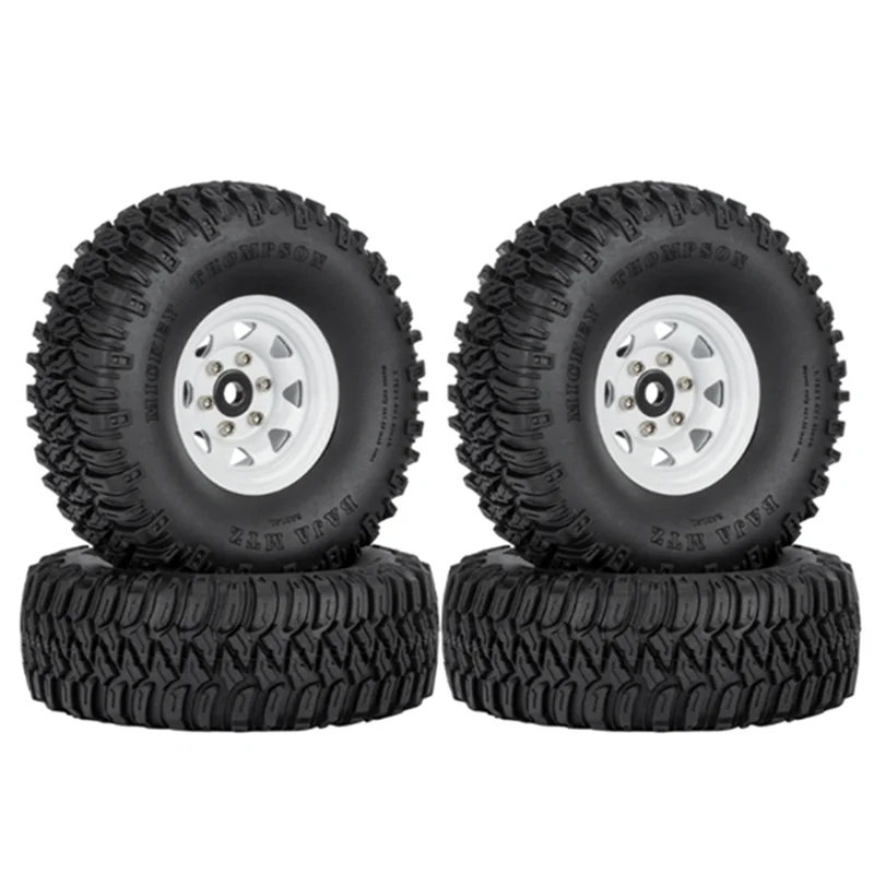 

4 шт. 1,55 металлические колесные диски Beadlock для 1/10 RC Crawler Car Axial Jr D90 CC01 LC70 ,1 белый
