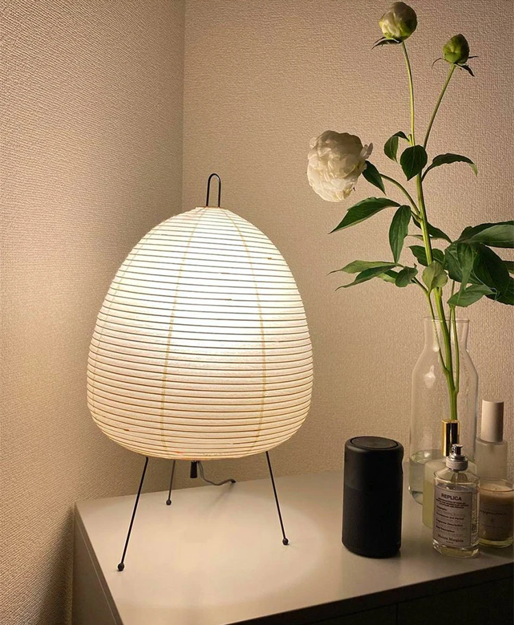 Japanese Rice Paper Lantern Led Table Living Room Bedroom Bedside Study Hotel Homestay Art Creative Decor Tripod Floor_voghion.com