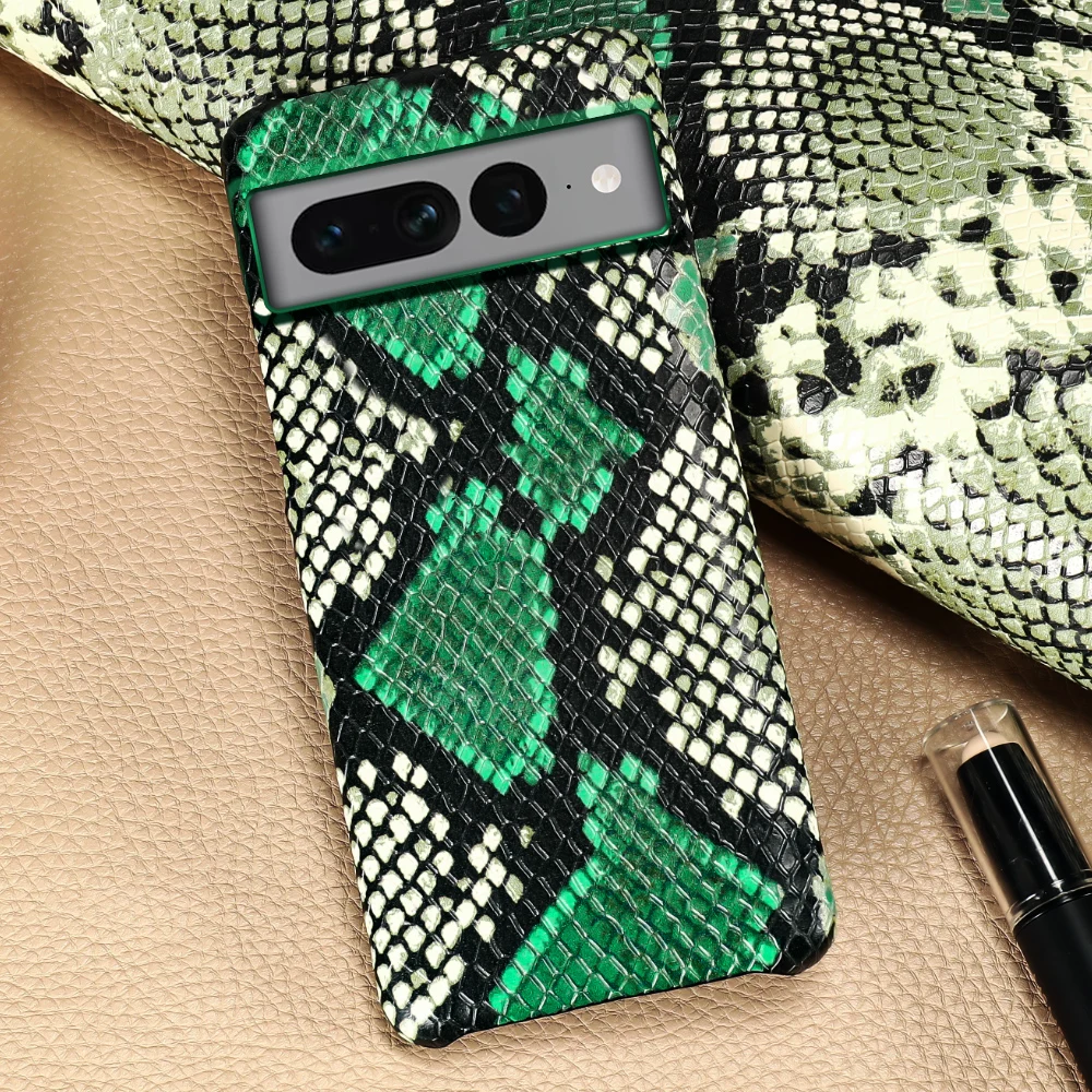 Genuine Cowhide Leather Cover Case for Google Pixel 8 7 6 Pro 8Pro 7A 6A 5G Luxury Half-Inclusive Protection Back Cover