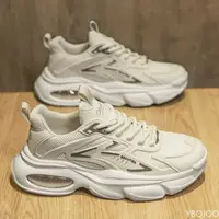 À la mode polyvalent printemps automne nouvelles chaussures pour hommes à semelles épaisses explosives décontracté confortable hauteur augmentant chaussures de sport 3