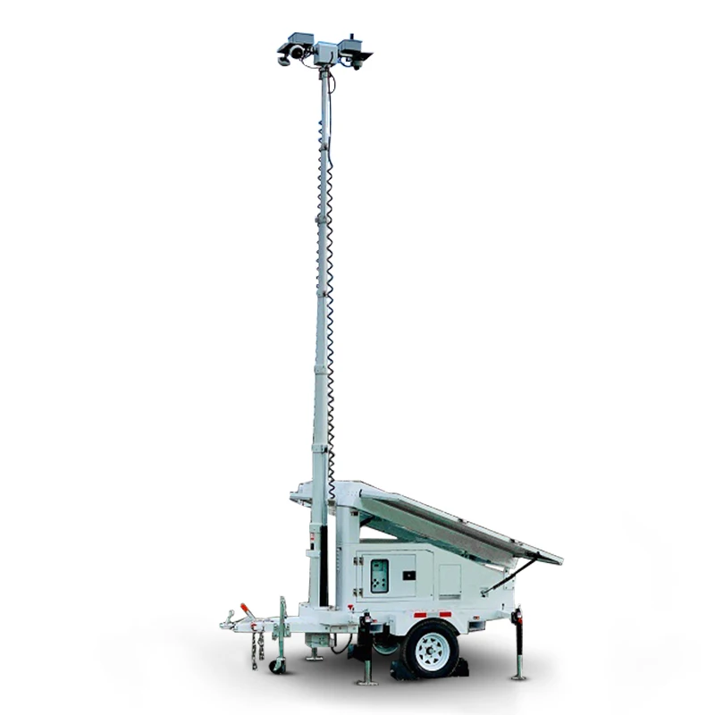 postes-de-soporte-telesc-picos-de-vigilancia-manual-torre-de-remolque