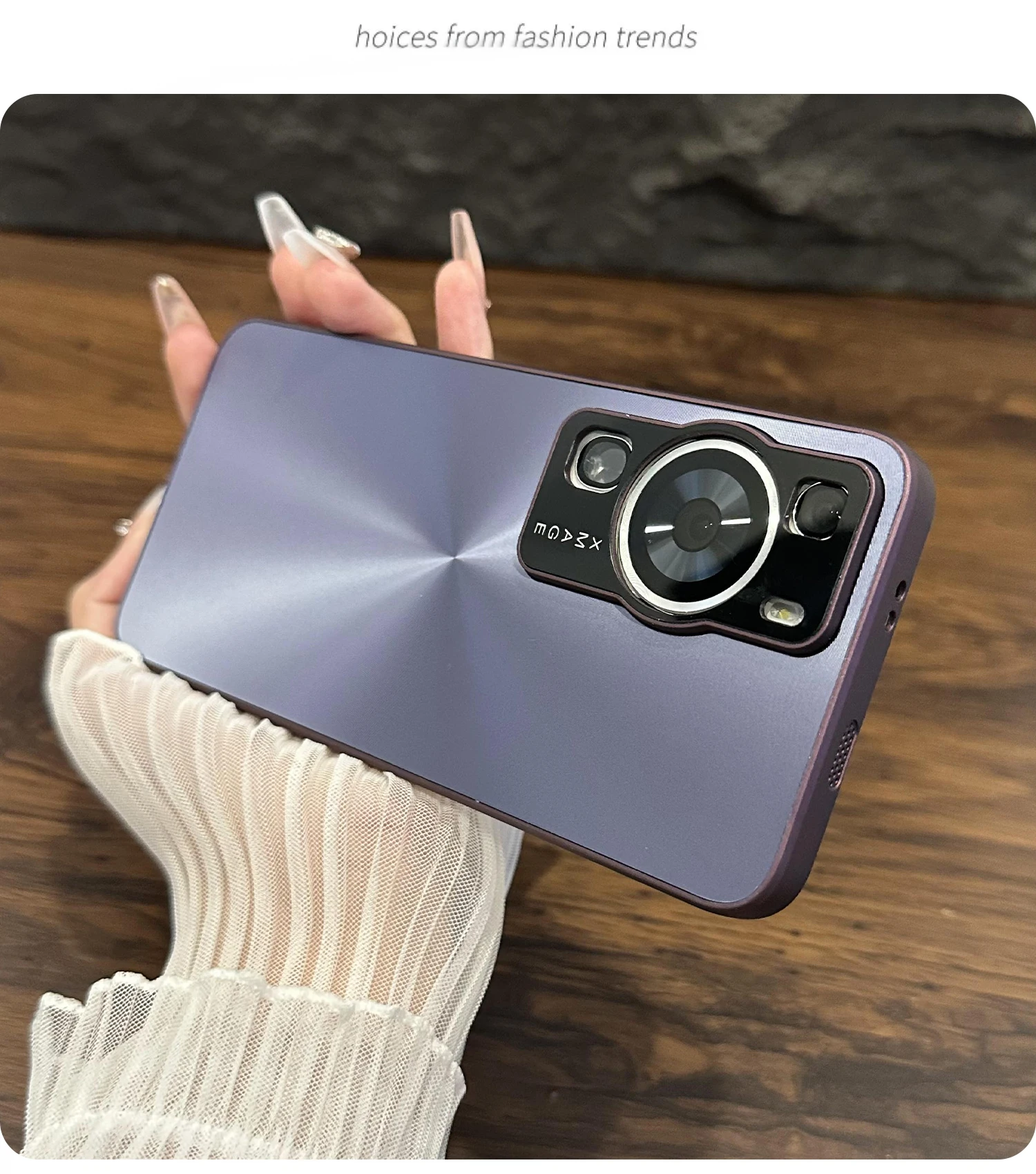 Hard Matte Fashion Aurora Laser Protective Back Cover