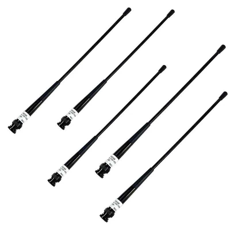 5Pcs 450-470Mhz Bnc Whip Antenna Port Per Nikon Trimble Surveying Instrument 4Dbi
