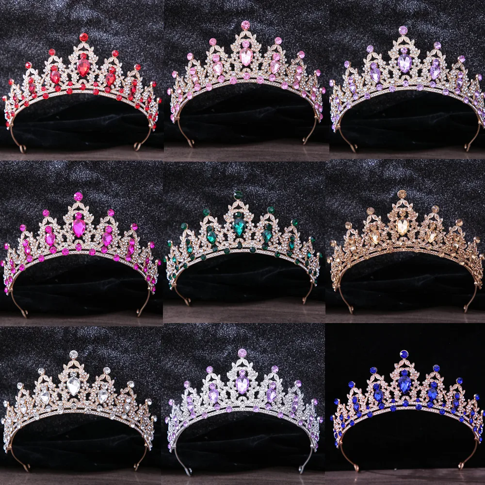 Hair accessory crystal crown tiara for women party bridal
