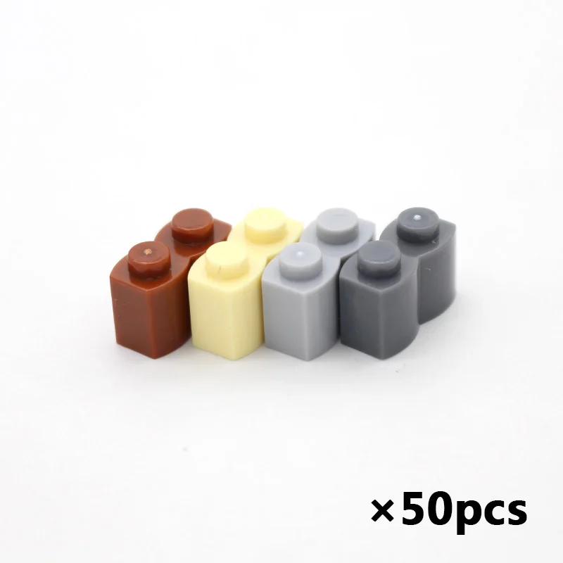 MOC 벽돌 30136 수정 된 1x2 로그 클래식 조각 빌딩 블록 완구 액세서리 빌딩 블록과 호환 가능