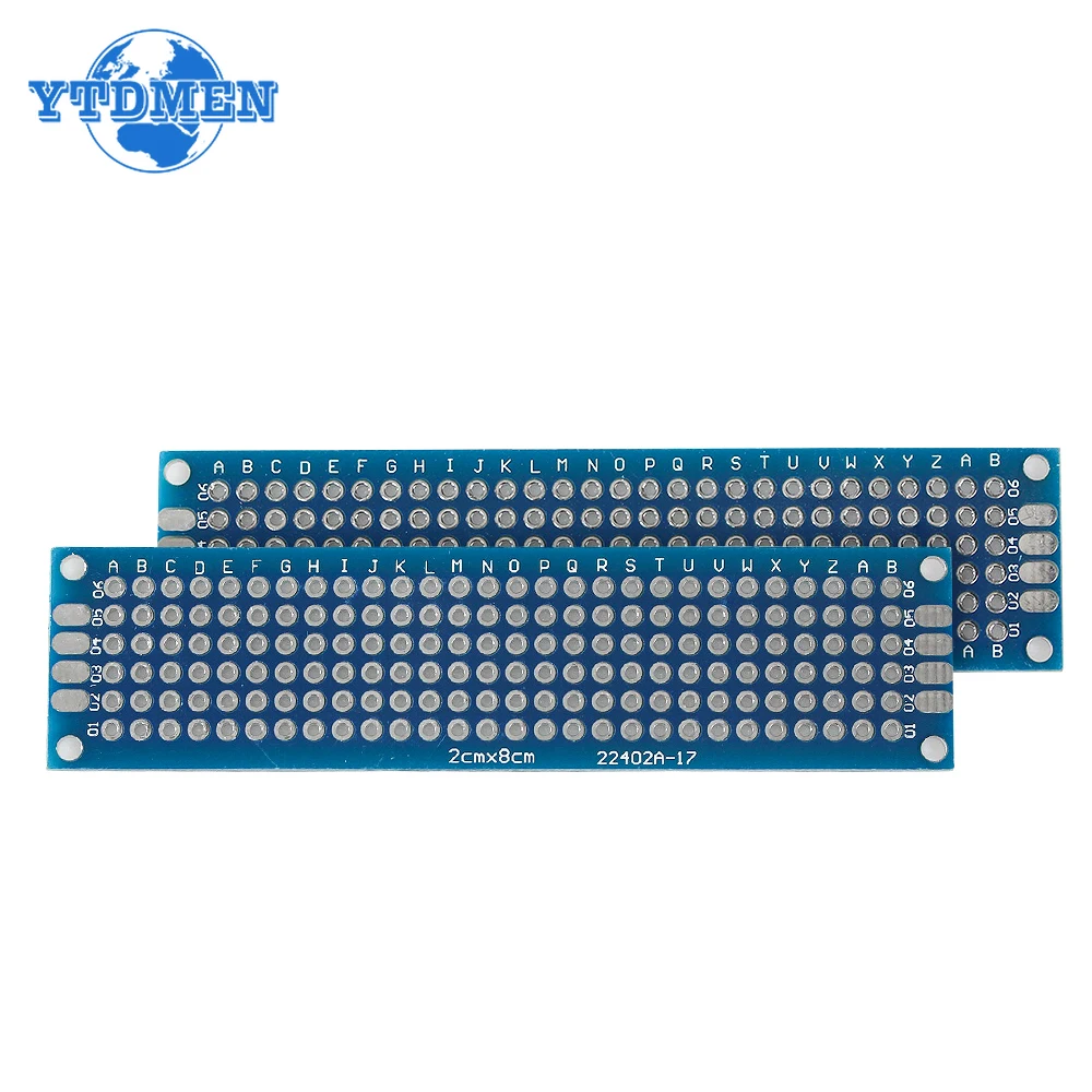 Pcb Kit Board Pcb Board 20PCS Double Sided PCB Boards 2X8 3X7 4X6 5X7cm PCB Prototype Board Kit Printed Circuit Universal for DIY Soldering Project
