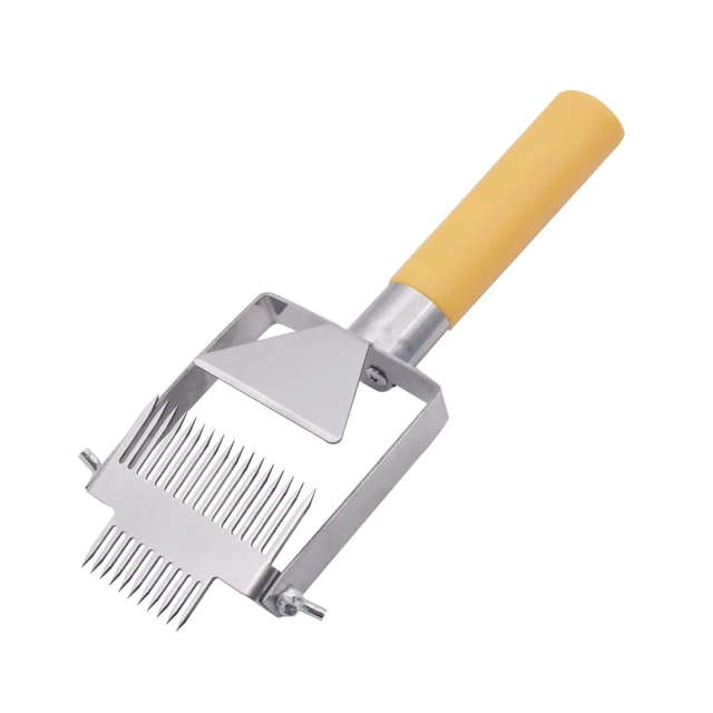 Méhészet, Kizáró Mézkés Dupla Fejléc Állítható Műanyag Fogantyú Méh Kaptár Kivágó Villa Kaparó Lapáttalkotó Szerszámok - Image 4