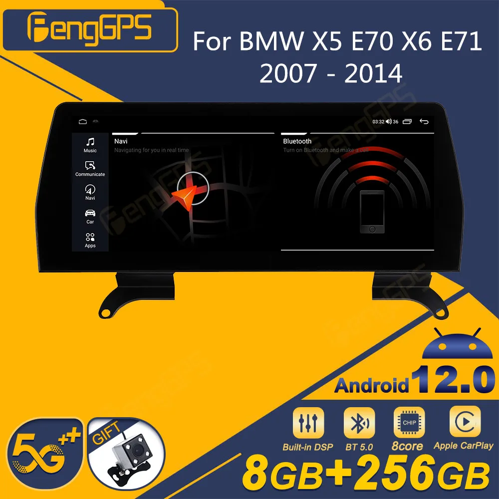 

For BMW X5 E70 X6 E71 2007 - 2014 Android Car Radio 2Din Stereo Receiver Autoradio Multimedia Player GPS Navi Head Unit Screen