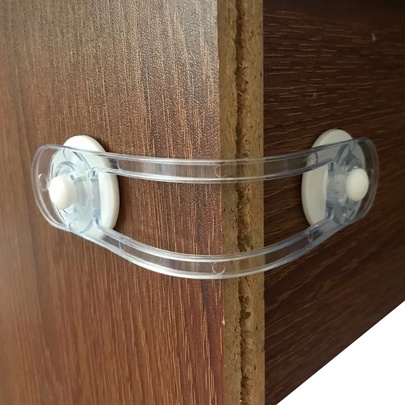 Cabinet Lock Child Lock Safety Lock 3/5/10Pcs Baby Safety Cabinet Locks & Straps Kids Plastic Drawer Locks for Home Proofing Adjustable Length for Secure Closure