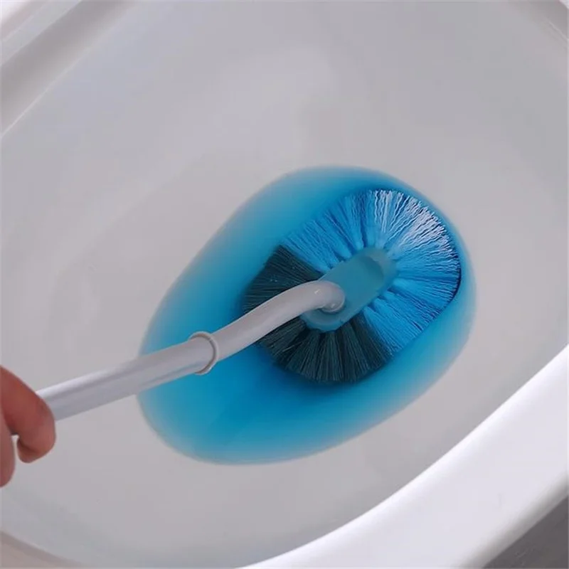 Multifunctional Bathroom Toilet Brush 360 Degree No Dead Ends Long Handle Curved Toilet Cleaning Brush Home Washing Tile Tools