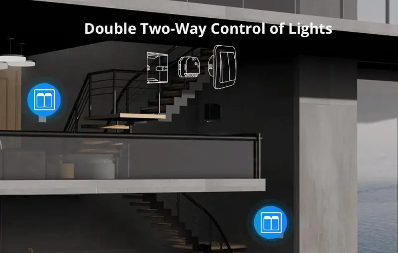 DUAL R3 DUAL R3 Lite 2-Gang Switch WiFi MINI Switch with Power Metering Dual Rel