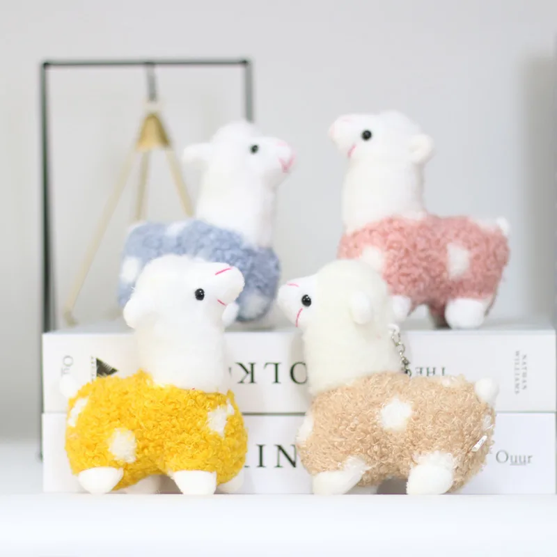 

12cm Cute Alpaca Plush Toy Kids Real Doll Pillow Animal Stuffed Soft Toy Birthday Decoration Gifts Bed for Girls Children