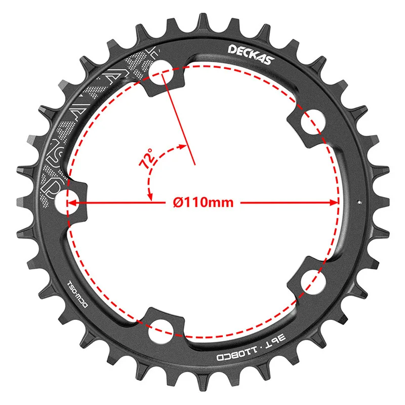 Bike Chainring 110BCD 36T-52T 5bolts Bicycle Parts