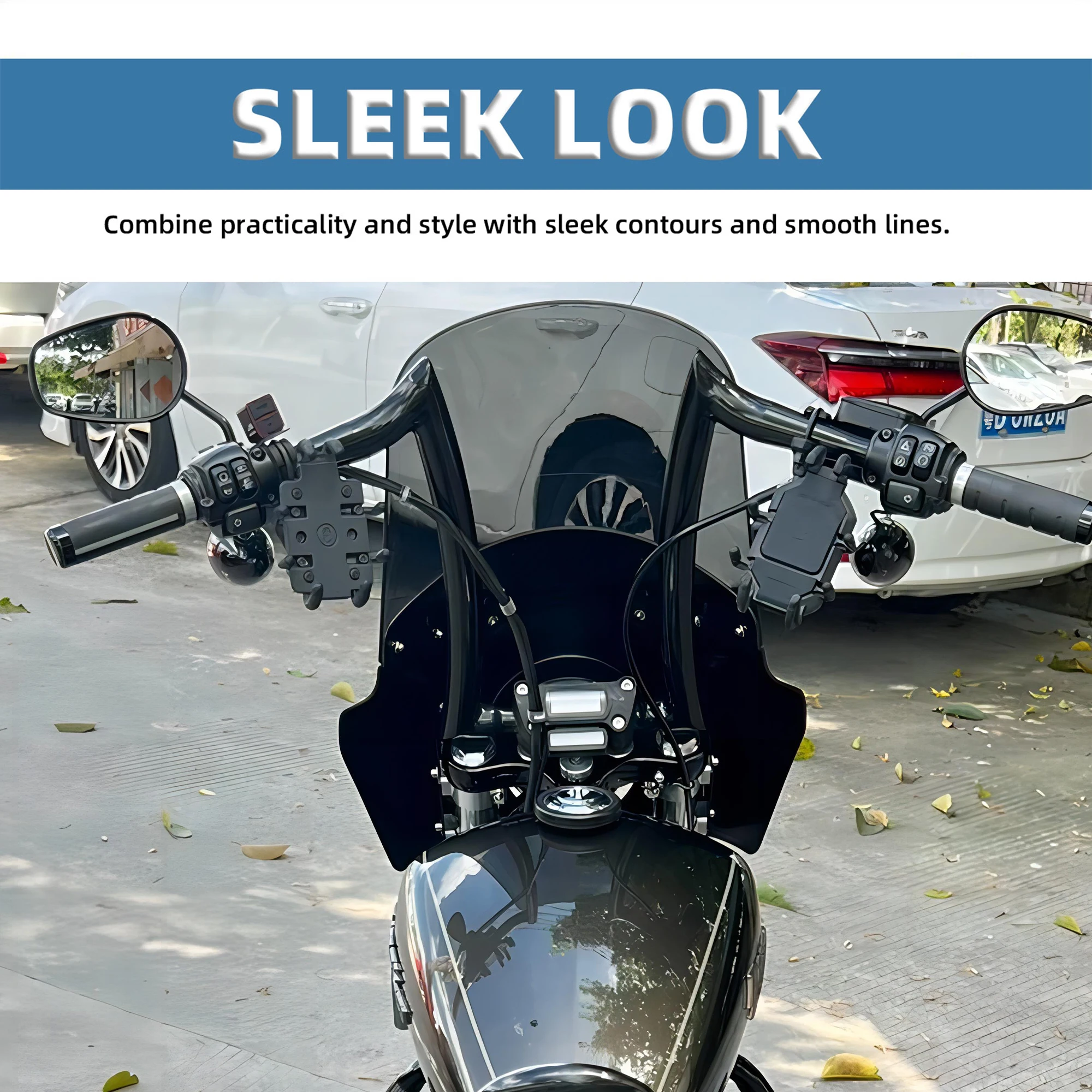 フェアリング ハーリースポーツスターアイアン883 1200 XL883用ガントレットヘッドライトフェアリングフロントガラス Gauntlet Headlight Fairing Win オートバイサイドフェアリングカバー 用 ハーレー 用 ダビッドソン