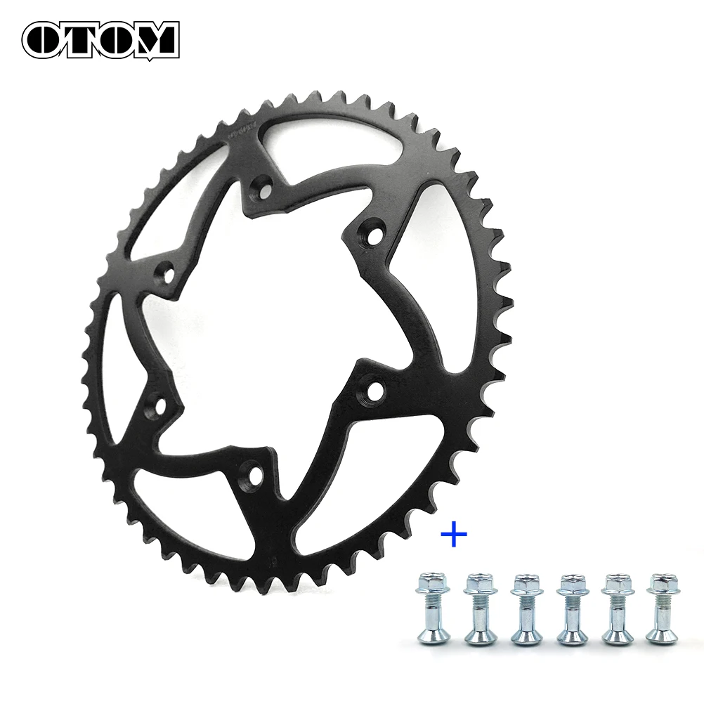 OTOM Motorcycle Brake Disc Rotor Bicycle Motocross Enduro Rear Sprocket For HONDA CR250 CRF250R CRF450X 520 Chains Accessories