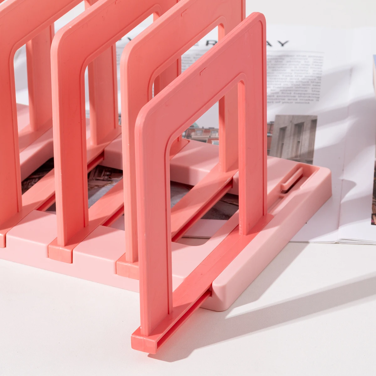 1 Piece Desktop Book Stand Book Storage Dormitory Stand Clip Desk Bookshelf Display