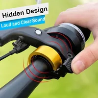 Nouvelle sonnette de vélo super puissante 2026, klaxon d'avertissement universel invisible pour vélo, accessoires de sécurité pour le cyclisme pour adultes, enfants et VTT 2