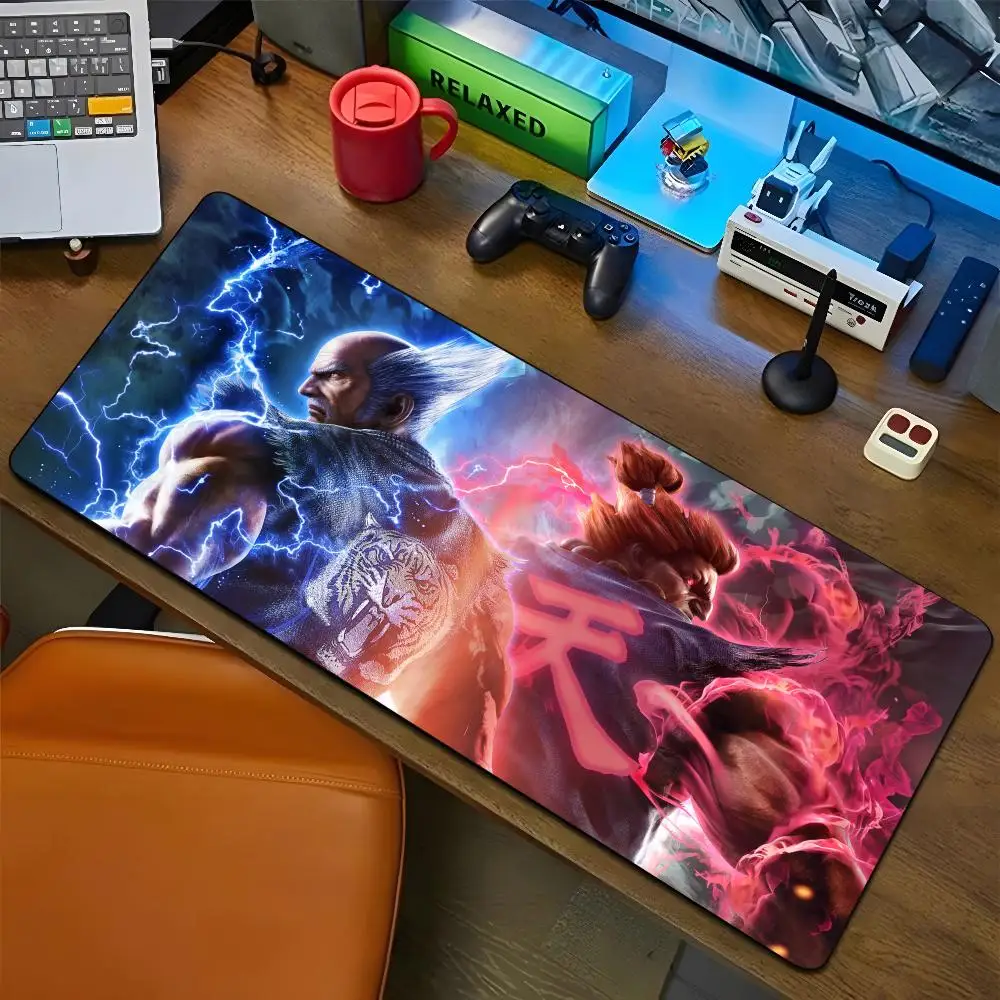 Tekken 8 Mouse Pad Cartoon Lockedge Large Gaming Pad Computer Gamer Tastiera Mouse Mat Desk Mousepad Per Pc Desk Pad