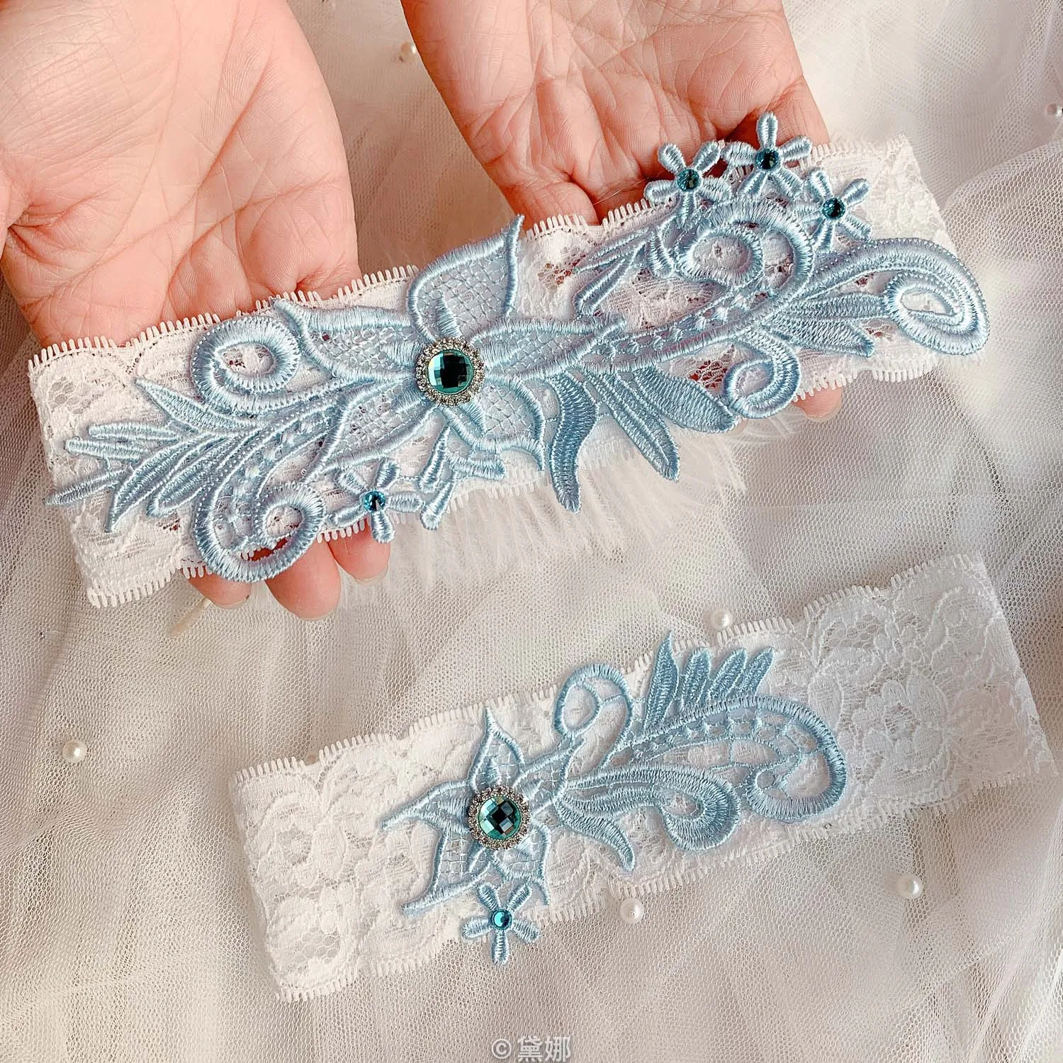 2pcs/set Wedding Garters  Sexy LaceFloral Sexy Garters for Women Bride Thigh Ring Bridal Elastic Leg Garter