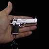 Csnoobs Mini 1:3 Desert Eagle Pistol Alloy Gun Model Keychain Gold-plated Bag Pendant Detachable Toy Gun For Adult Kids Gift 2