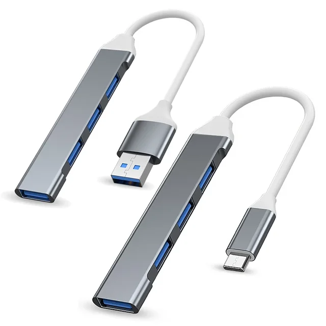 4 Port USB 3.0 Hub USB Hub Type C Dock Multi Splitter Adapter OTG Type C HUB for iPhone 15 Xiaomi Huawei Macbook Pro USB 3.0 2.0