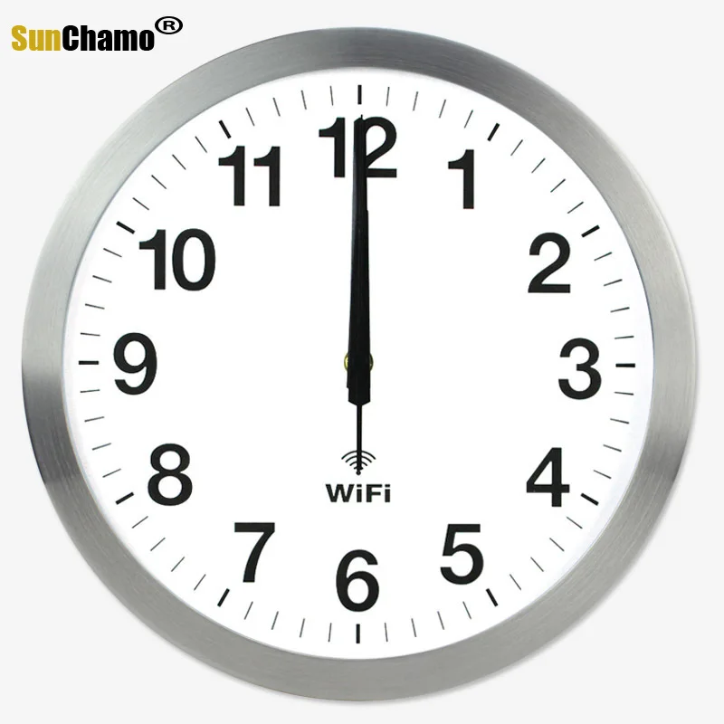 12 Inch Accuracy Smart Wifi Automatic Time Synchronization Mute Wall