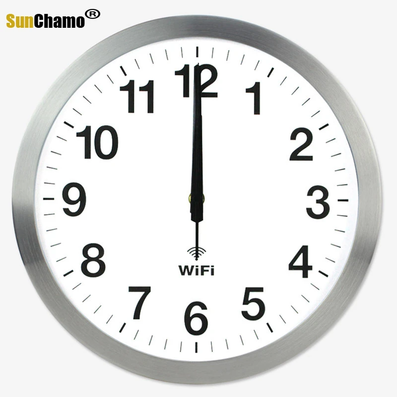 12 Inch Accuracy Smart Wifi Automatic Time Synchronization Mute Wall