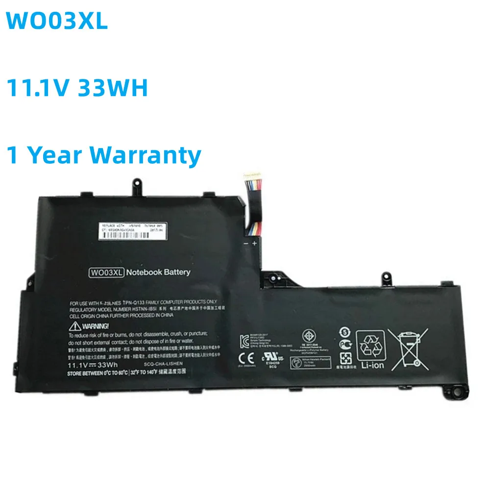 Bateria para hp Split Mini X100e 100e x2 13-m 13-m010dx Tablet 725606001 7254961b1 Hstnn-db5i Hstnn-ib5i Wo03 Novo 33wh Wo03xl