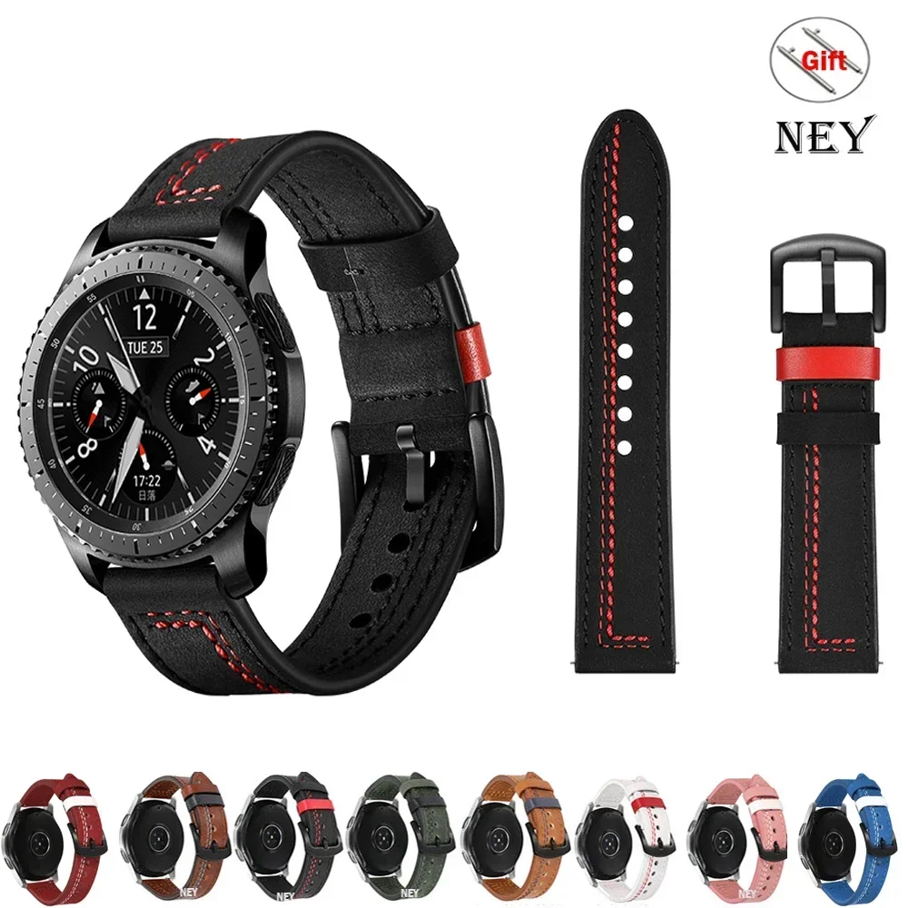 Premium Leather Watch Band - Elegant Strap in 20mm/22mm Options