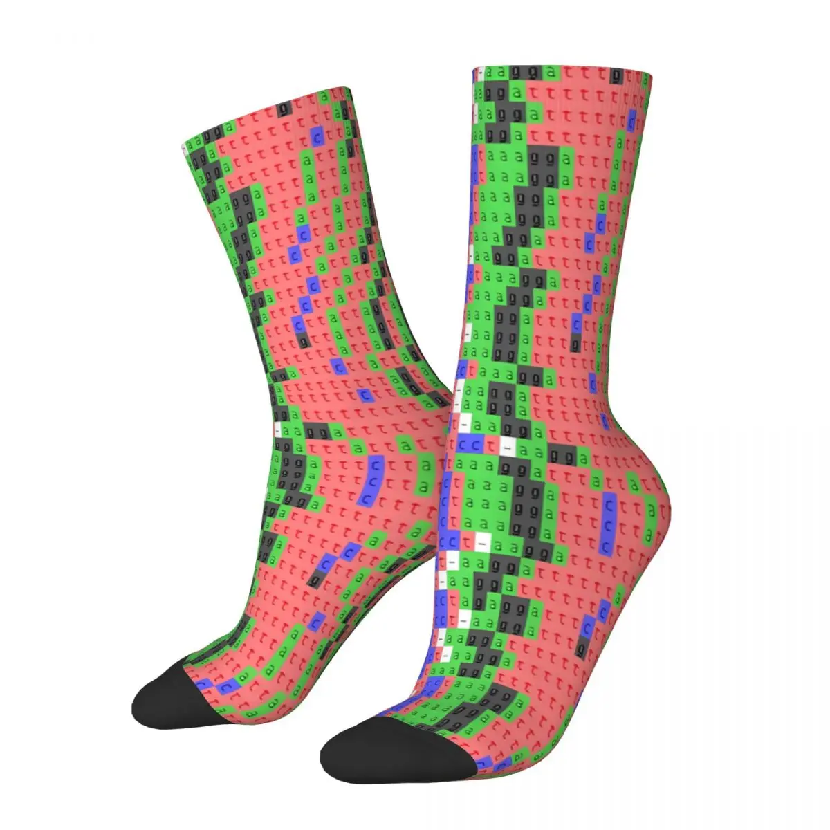 

Happy Men's Socks Sequence Pattern Vintage DNA Genetics Hip Hop Crazy Crew Sock Gift Pattern Printed