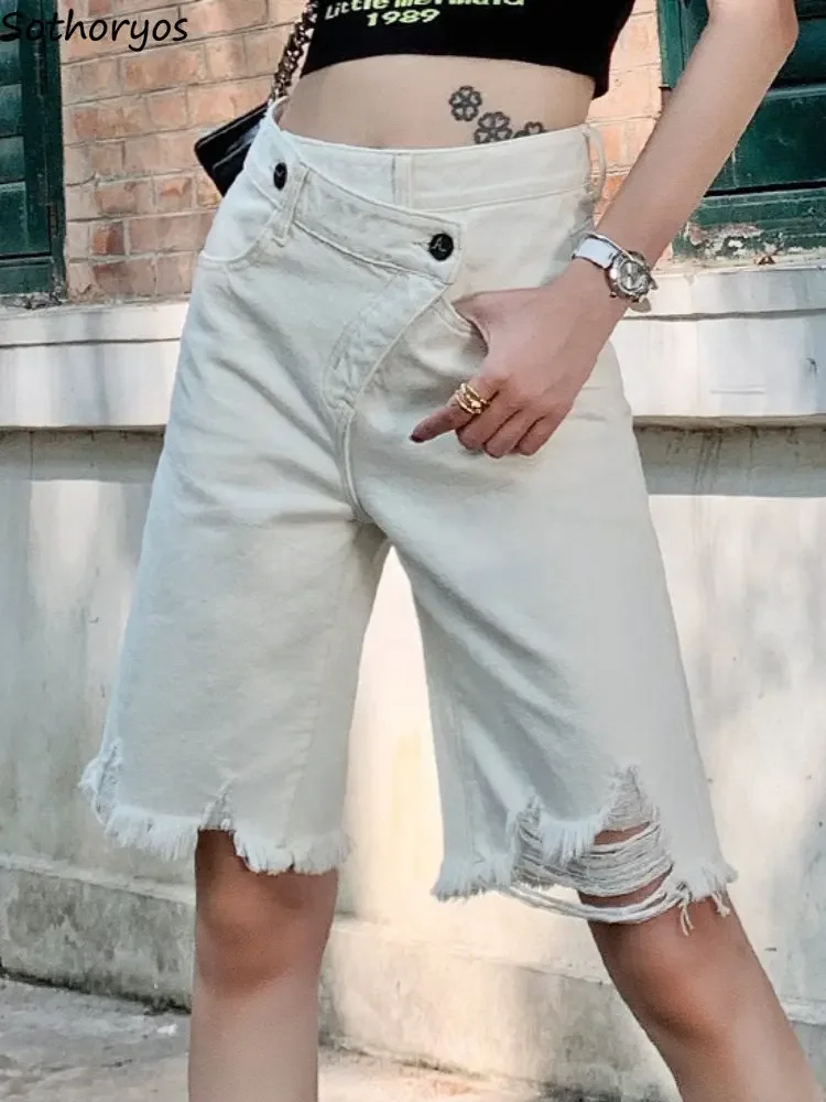 

Shorts Women Korean Style Summer Students Simple Solid All-match High Waist Popular Streetwear Leisure Comfortable Retro Design