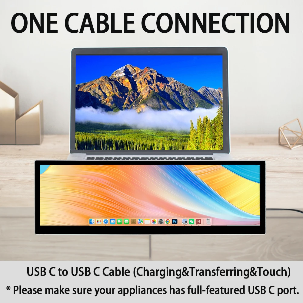 LESOWN 2.5K ġũ  , Ʈġ  LCD PC , 14.5 ġ Ʈ HDMI Ʈ ̵ VESA ÷, ǻͿ