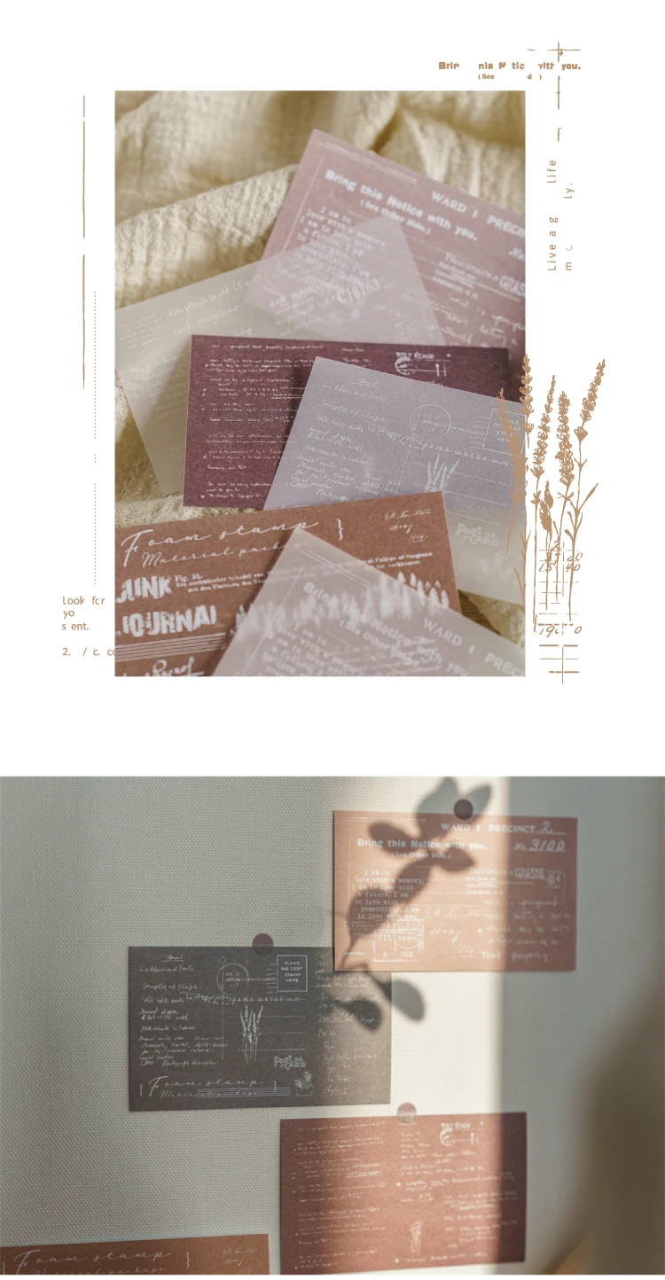 30 stücke Dekorative Collage Material Hintergrund papier Für DIY Scrapbooking Tagebuch Album art Marker Sammelalbum Material papier Set – Detail 10