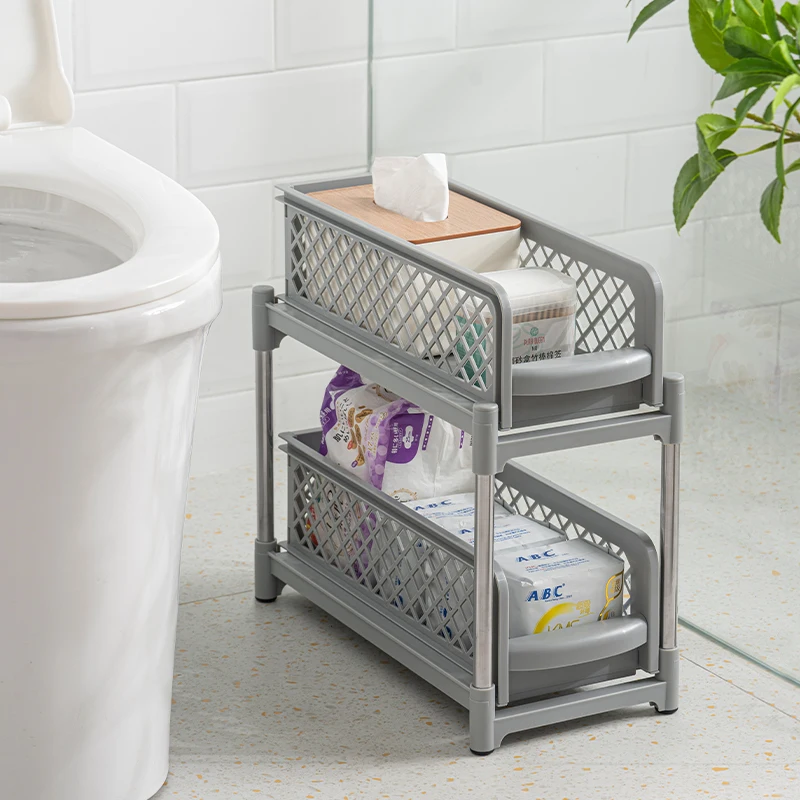 Wisdom Star 2 Tier Under Sink Organizers and Storage Bathroom