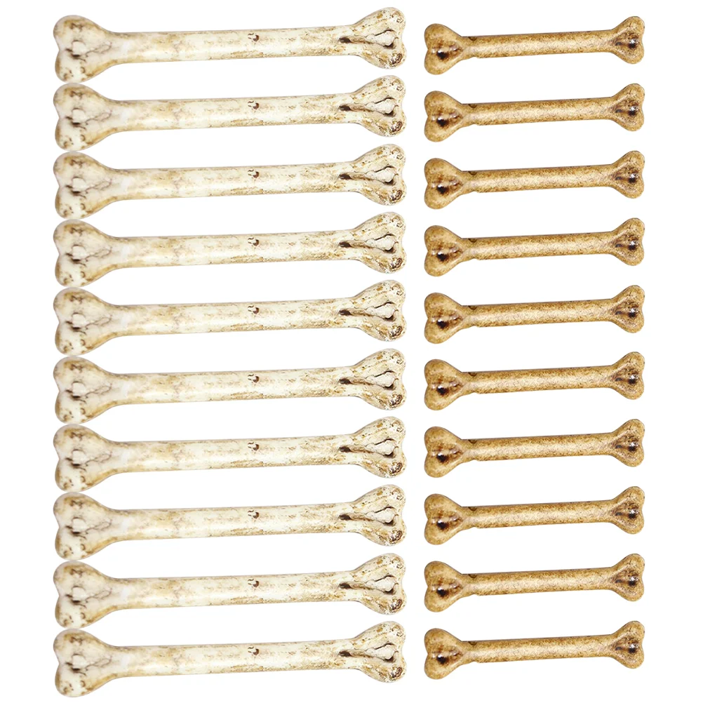 20 Pcs Small Fake Bone Artificial Prank Prop Human Costume Bones