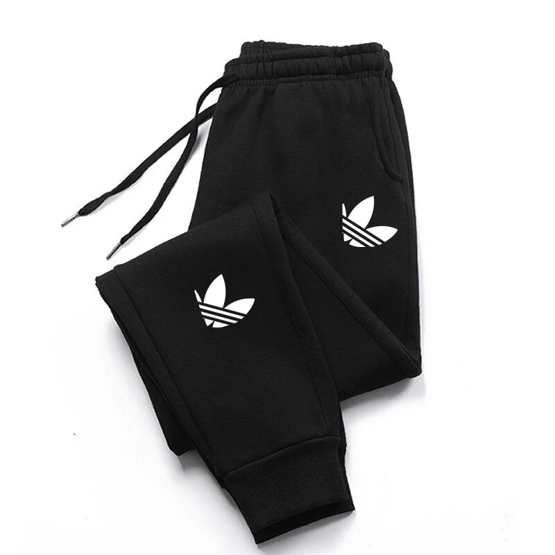 

2024 autumn new men's and women's sports pants casual plus fleece warm loose sports sweatpants fashion girdle pants