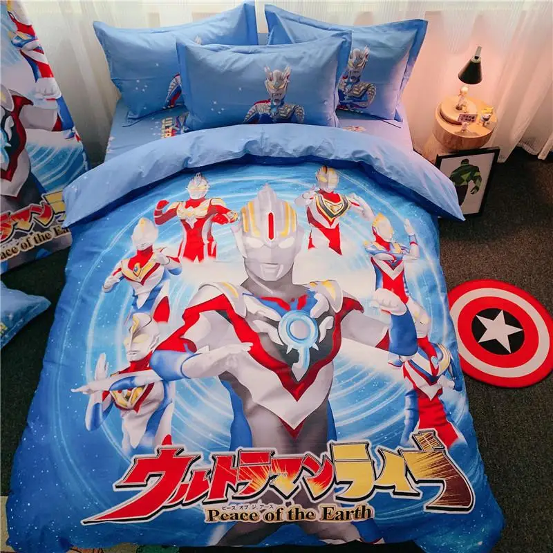 

Cartoon Pure Cotton Altman Student Single Bed 1.2M 3-piece Set Doraemon Single Double Dijia Quilt Cover Pillowcase