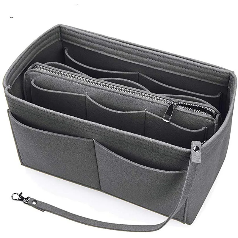 Molizhi Makeup Bag Felt Bag Foldable Large Capacity Convenient Storage Bag Travel Cosmetic Bag