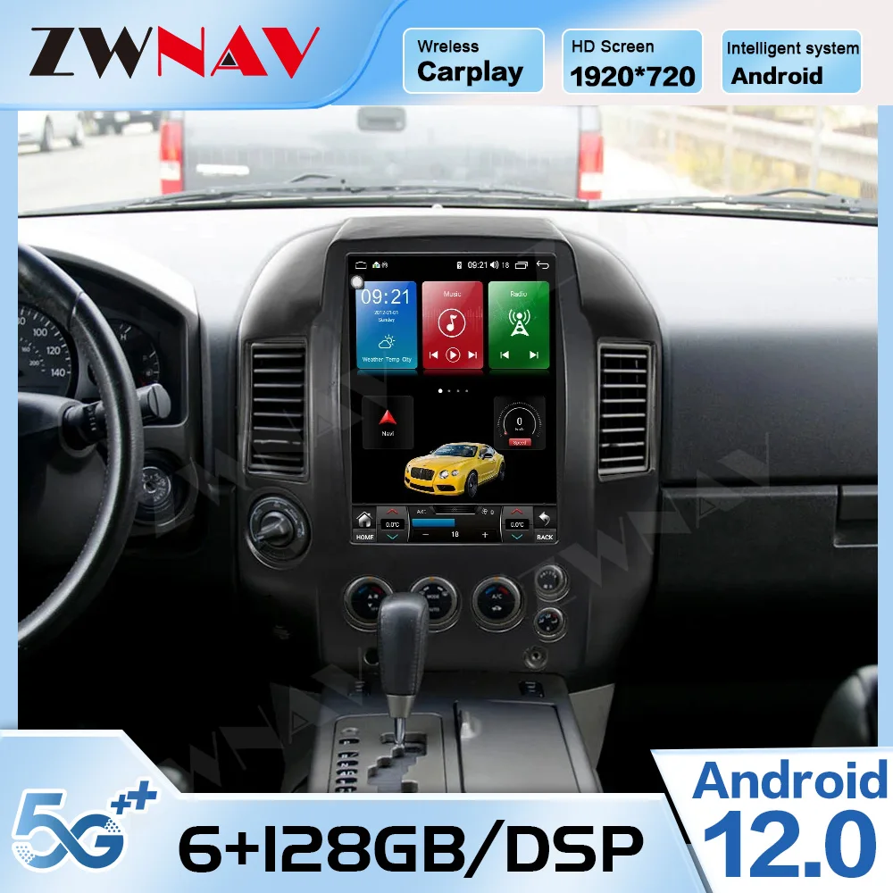 

For Infiniti QX56 2003 2004 2005 2006 2007 2008 2009 GPS Naviagtion Car Radio Android Auto Automotive Multimedia Carplay Stereo