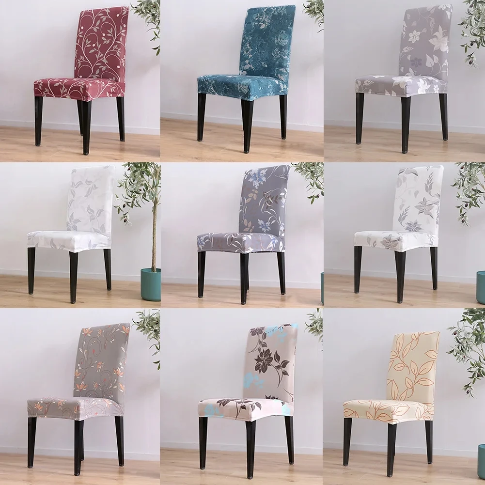 

Elastic Printing Dining Chair Slipcover Modern Removable Anti-dirty Kitchen Seat Case Stretch Chair Cover for Banquet