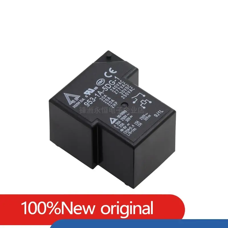 2 Pcs/lot 100%  HSIN DA 953-1A-5DG-1 5VDC 953-1A-12DG-1 12VDC 953-1A-24DG-1 -2 24VDC 4PIN 5PIN 30A  