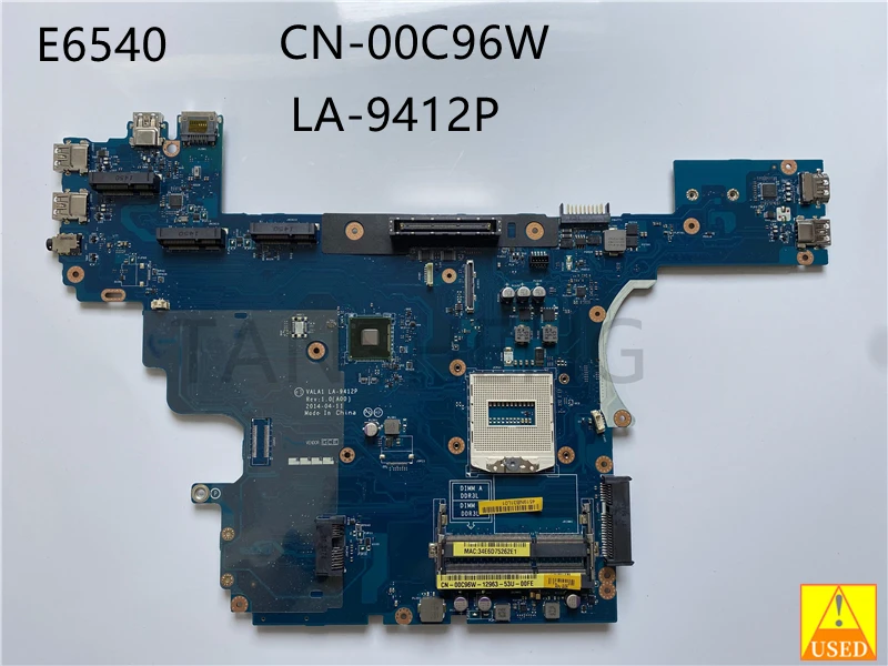 

Для Dell Latitude E6540 Материнская плата ноутбука LA-9412P CN-00C96W 00C96W DDR3L 100% полностью протестирована