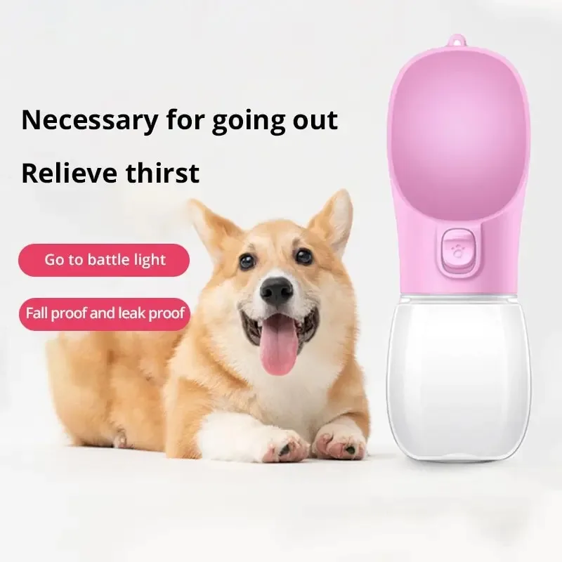 Pet Travel Water Bottle Portable For Small Large Dogs Bowl Supplie