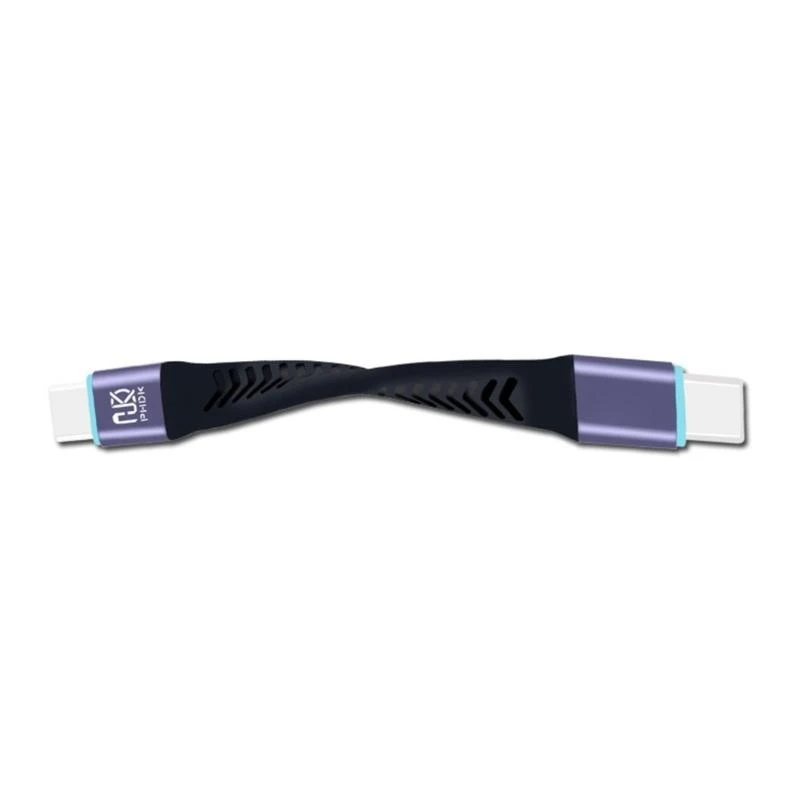 20Gbps High-Speed USB 3.2 Type-C Fast Charging Cable - Compact 10CM Length